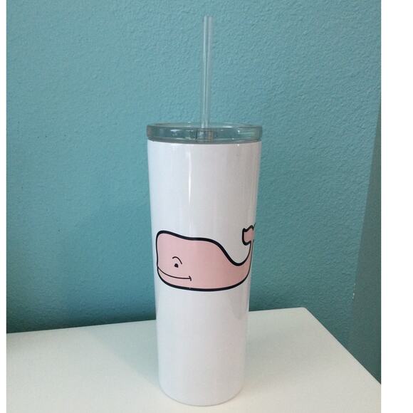 Vineyard Vines Tumbler Cup 22 fl oz with lid and straw - Picture 2 of 6